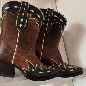 Ariat Brown and Black Western Boots